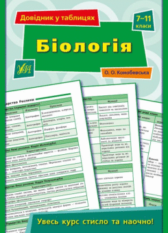 Біологія. Довідник у таблицях. 7–11 класи (УЛА)